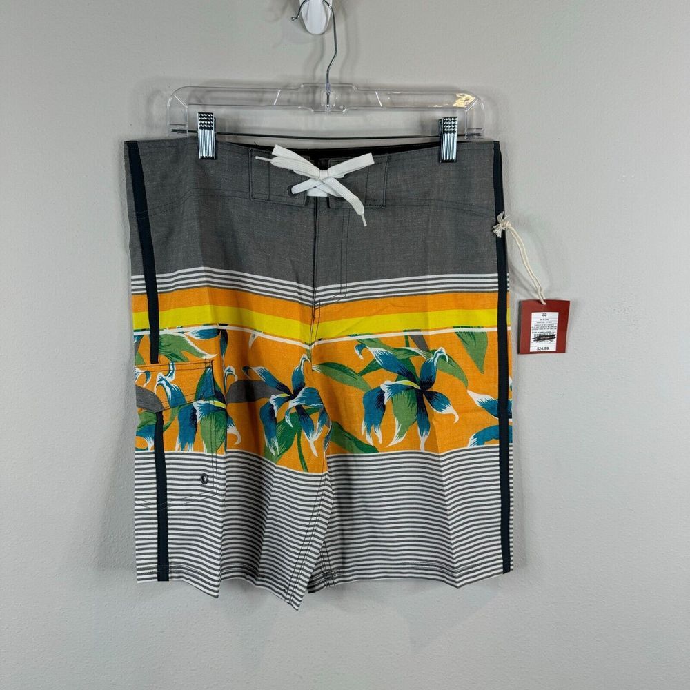 Mossimo Swim Trunks Size 33 Mens Tropical Vacation Holiday Board‎ Shorts NWT